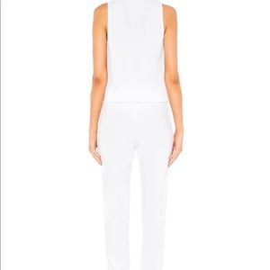 MONROW Crepe Jumpsuit in White